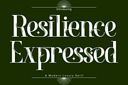 Resilience Expressed Font, a Serif Font by 177Studio (Thumbnail 1 of 8)