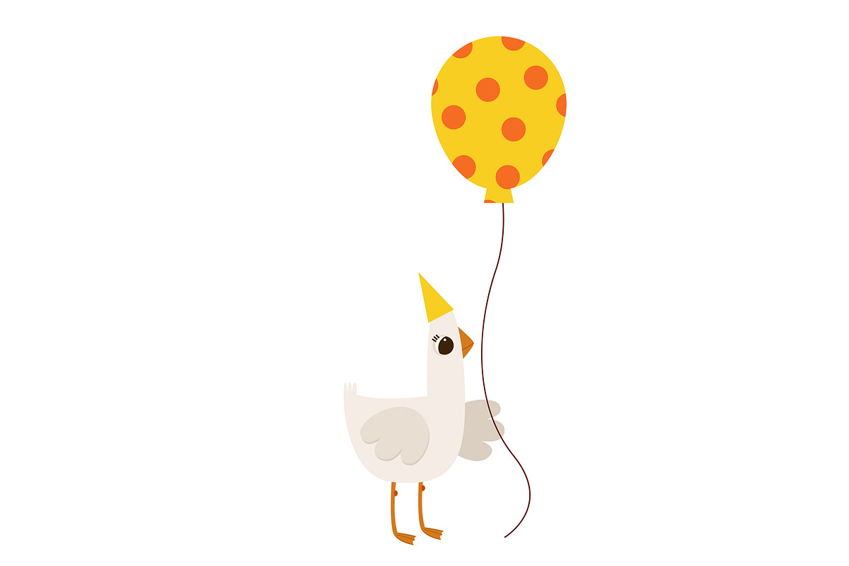 Party Animal Geese: Fun Celebration, an Animal Illustration by the_myro (Photo 3 of 5)
