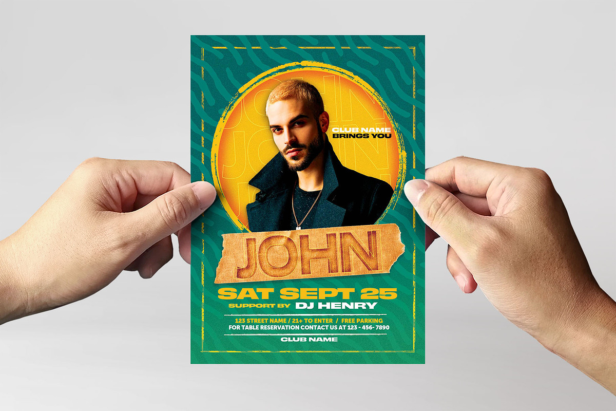 DJ Flyer Template, a Flyer Template by BrandPacks (Photo 4 of 5)