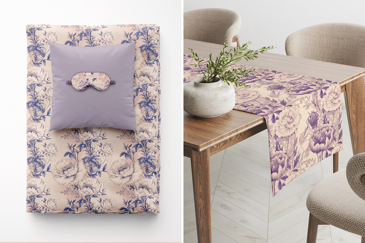 Vintage Ink Floral Patterns, a Pattern Graphic by Ninterints (Photo 12 of 15)