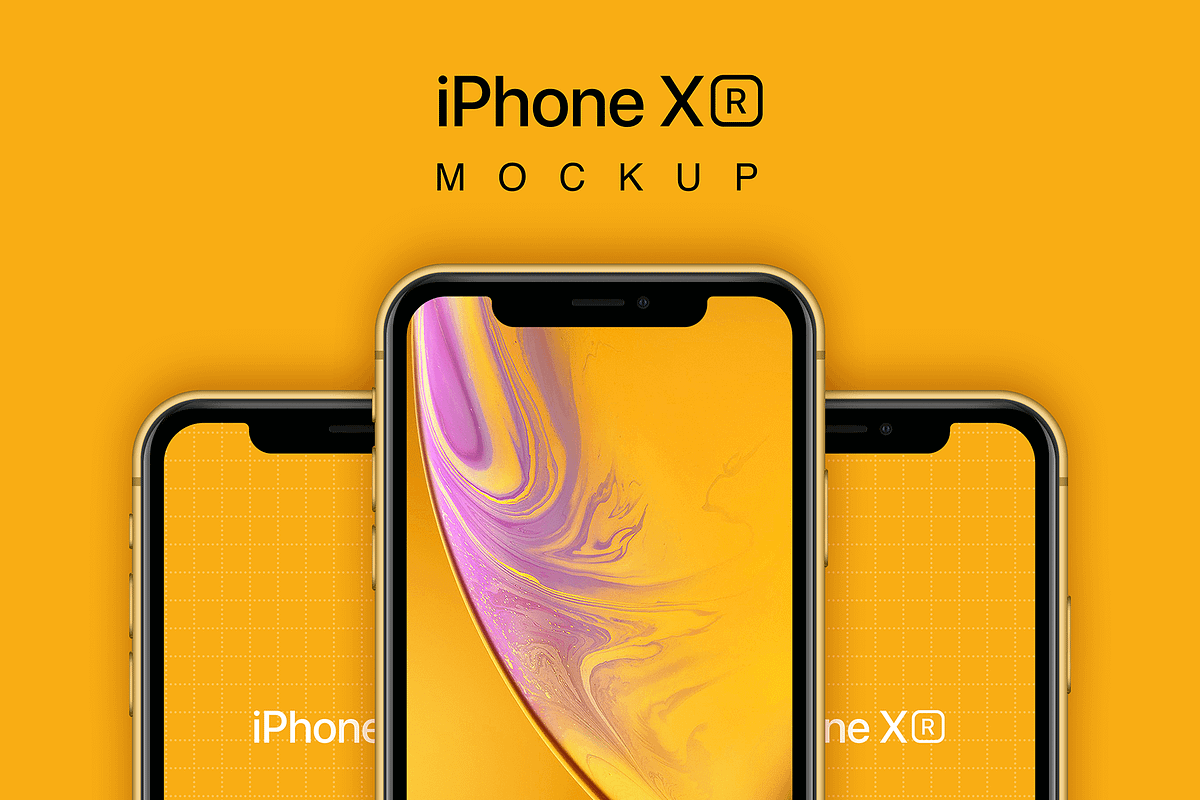 iPhone XS, XR Mockups PSD & Sketch, an iPhone Mockup by Ui Markets (Photo 15 of 27)