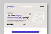 Landing Page Wireframe Template, a Landing Page Template by CreativeShaper (Thumbnail 2 of 5)