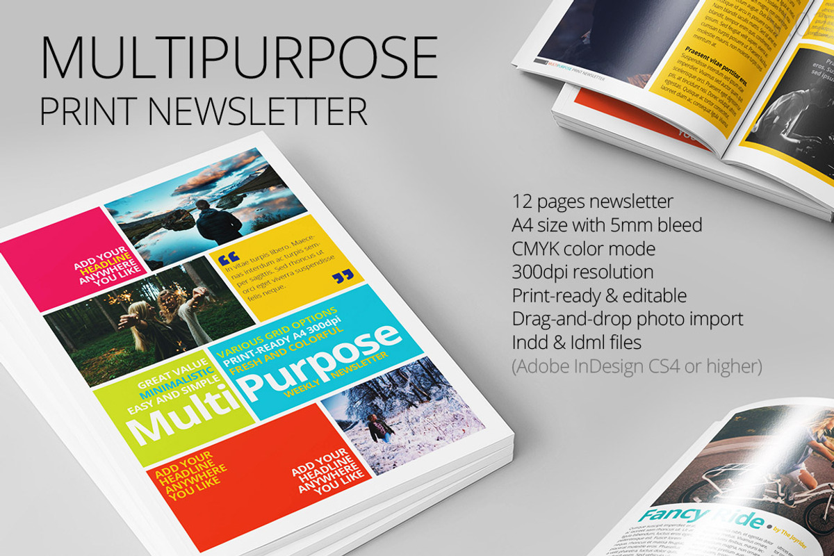 Multipurpose Print Newsletter, a Magazine Template by h.utomo (Photo 1 of 10)
