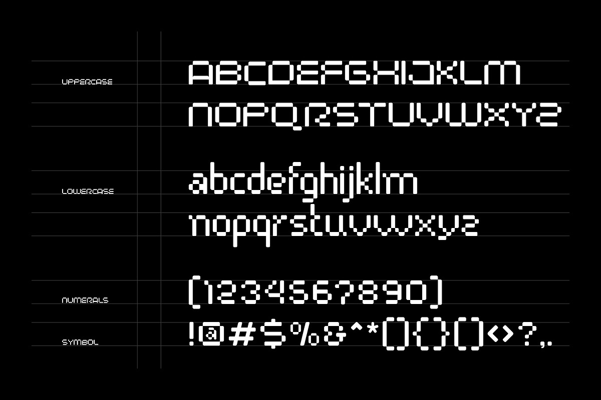 Pixel Space, a Sans Serif Font by Dikas Studio (Photo 3 of 9)