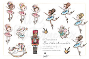 Nutcracker Christmas Magic Clipart, a Seasonal Illustration by KaramfilaS (Thumbnail 2 of 8)