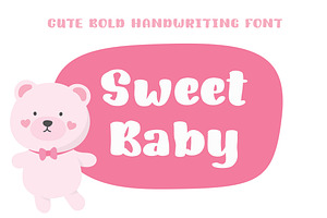 Sweet Baby Bold Handwriting Font