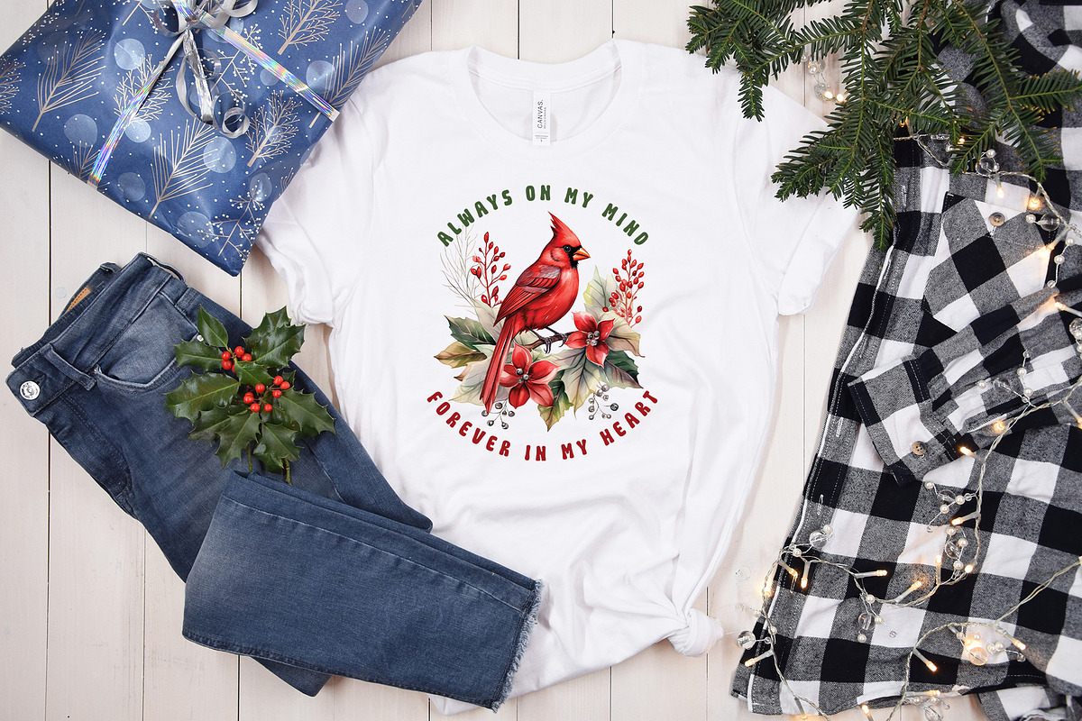 Cardinal Christmas PNG Bundle, a Graphic by CraftlabSVG (Photo 13 of 15)