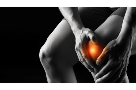 Mid section of man suffering with, a Health & Medical Photo by Neirfy