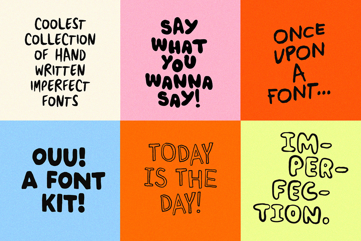 Imperfectionist Handwriting Font Kit, a Font by Studio Funshop by Kelli (Photo 3 of 10)