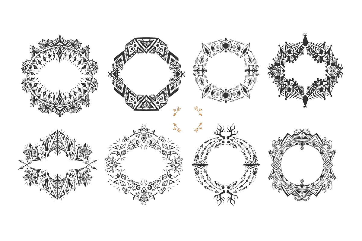 16 frames in ethnic style, a Decorative Illustration by AnastasiaFears (Photo 2 of 4)