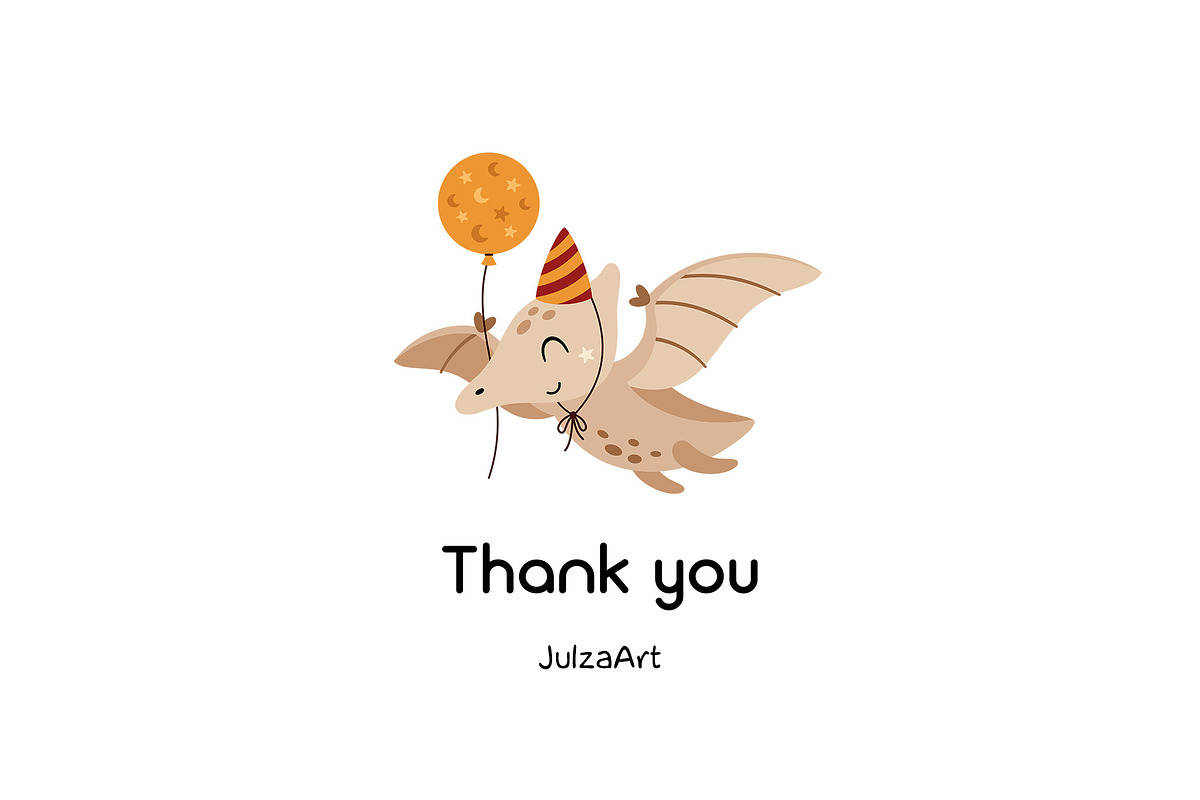 Dinosaur Birthday collection, an Animal Illustration by JulzaArt (Photo 8 of 8)