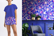 Pink Watercolor Floral Seamless, a Pattern Graphic by Gullenda (Thumbnail 6 of 6)