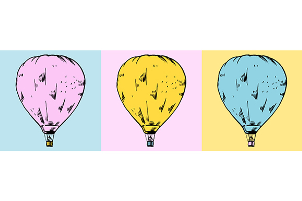 AIR BALLOON, a Pattern Graphic by Tanya Akhmett (Photo 3 of 4)
