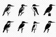 Kingfisher Silhouette Vector art set, an Animal Illustration by Gfx Expert Team (Thumbnail 3 of 3)