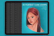 Procreate Portrait Stamps, a Brush Add-On by SmuffizStudio (Thumbnail 1 of 3)