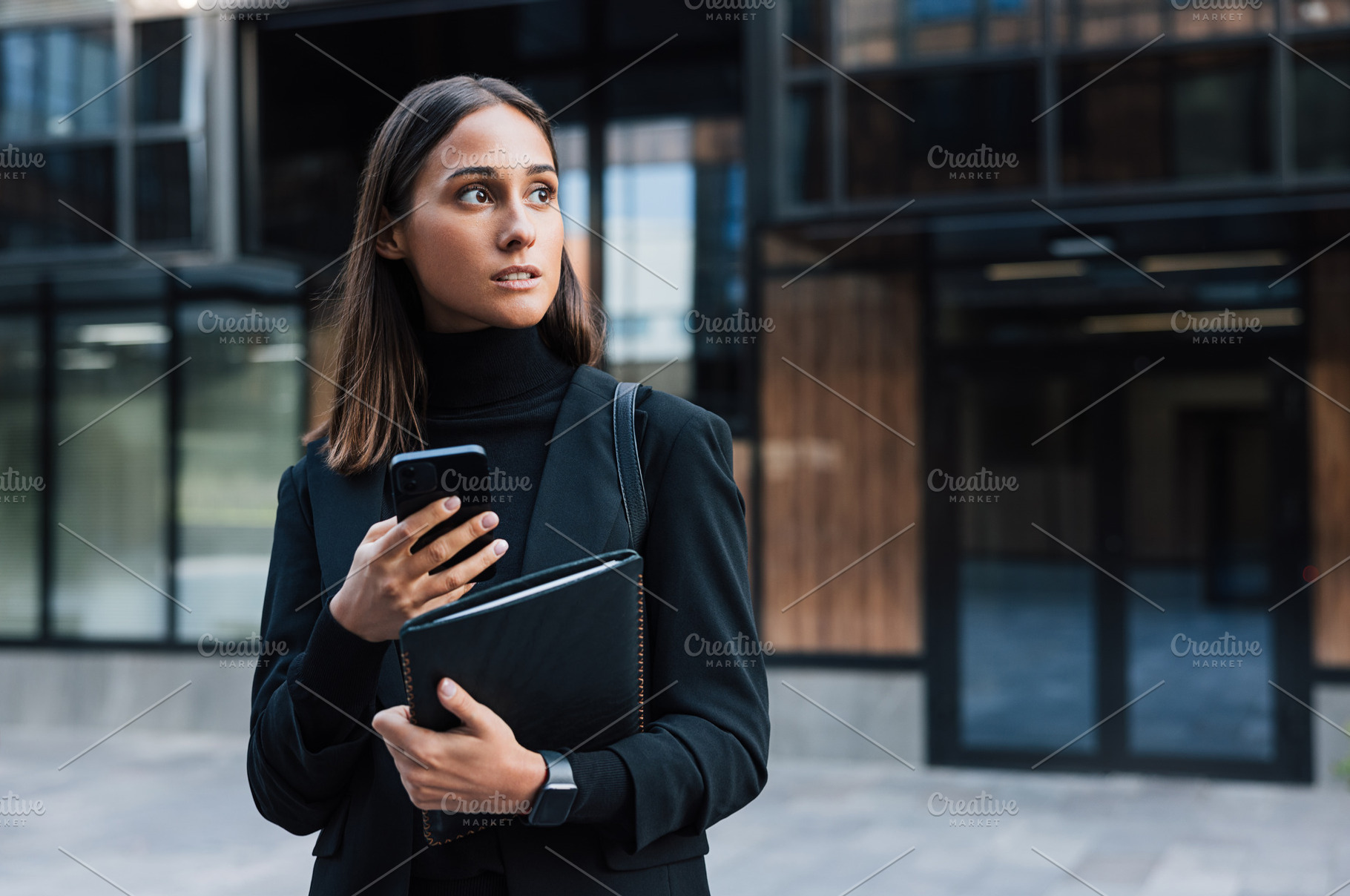 Confident and serious woman, a Business Photo by Artem Varnitsin