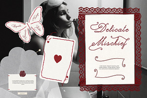 Delicate Mischief Coquette Collage, an Object Graphic by Feelsoul