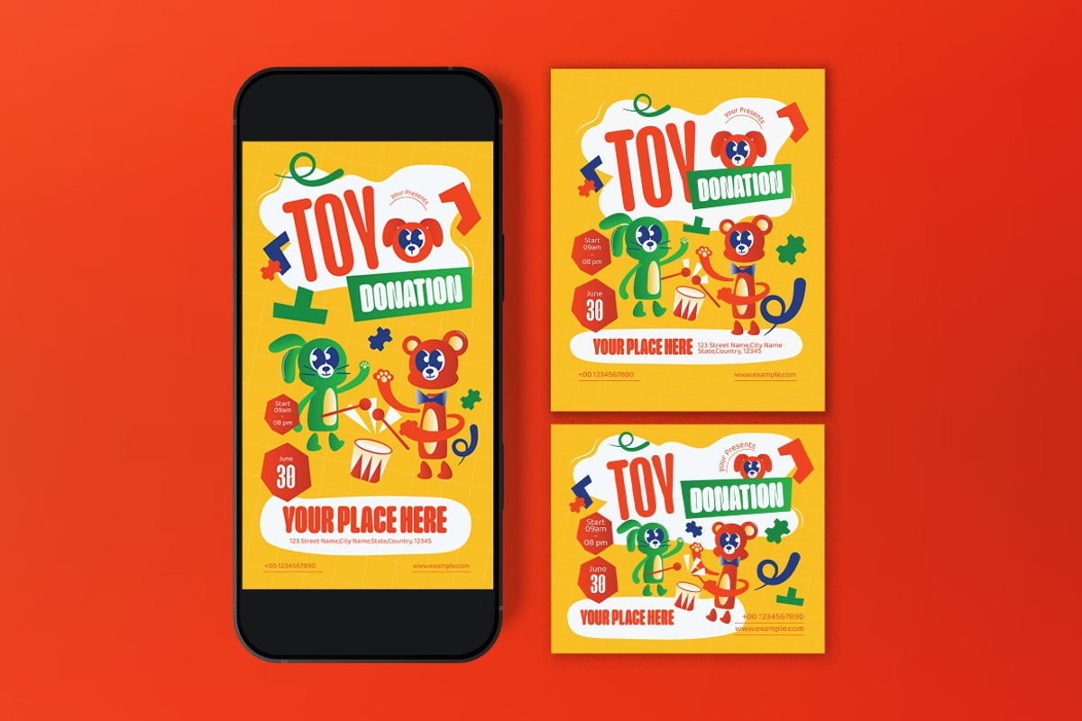 Toy Donation Flyer preview 3