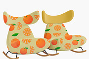 Seamless pattern with oranges, a Texture Illustration by JYa_Design (Thumbnail 3 of 3)