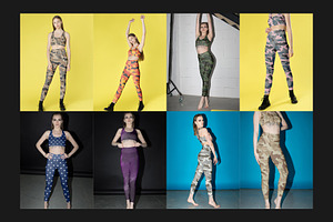 100 Leggings Mock-Up Set