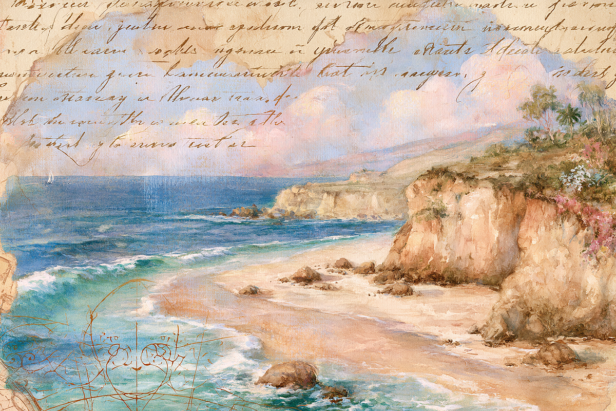 Nautical Maps Junk Journal Paper, a Background Graphic by Printable Treasure (Photo 2 of 4)