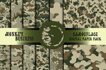 Army print, Seamless patterns