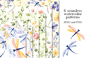 Digital paper, patterns wild flowers, a Pattern Graphic by Larisa Maslova (Thumbnail 1 of 3)
