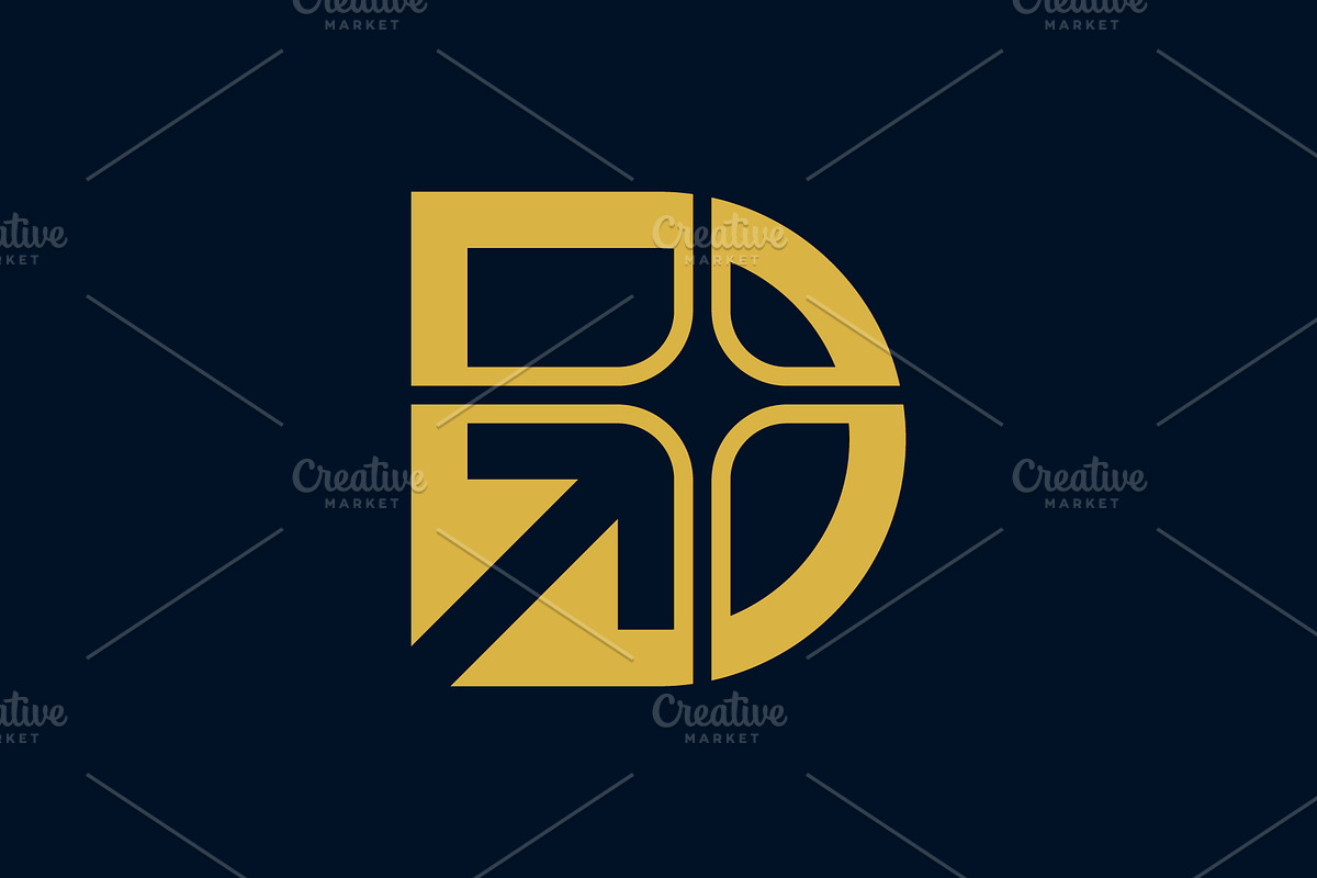 Letter D arrow star logo, a Branding & Logo Template by Rasagama Studio (Photo 2 of 4)