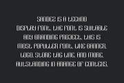 Sandez - Techno Font, a Sans Serif Font by QR Design Studio (Thumbnail 4 of 6)
