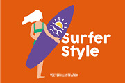Surfer Style, an Object Graphic by Goodputty (Thumbnail 1 of 2)