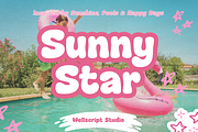 Sunny Star - Summer Display Font, a Handwritten Font by Wellscript Studio (Thumbnail 1 of 12)
