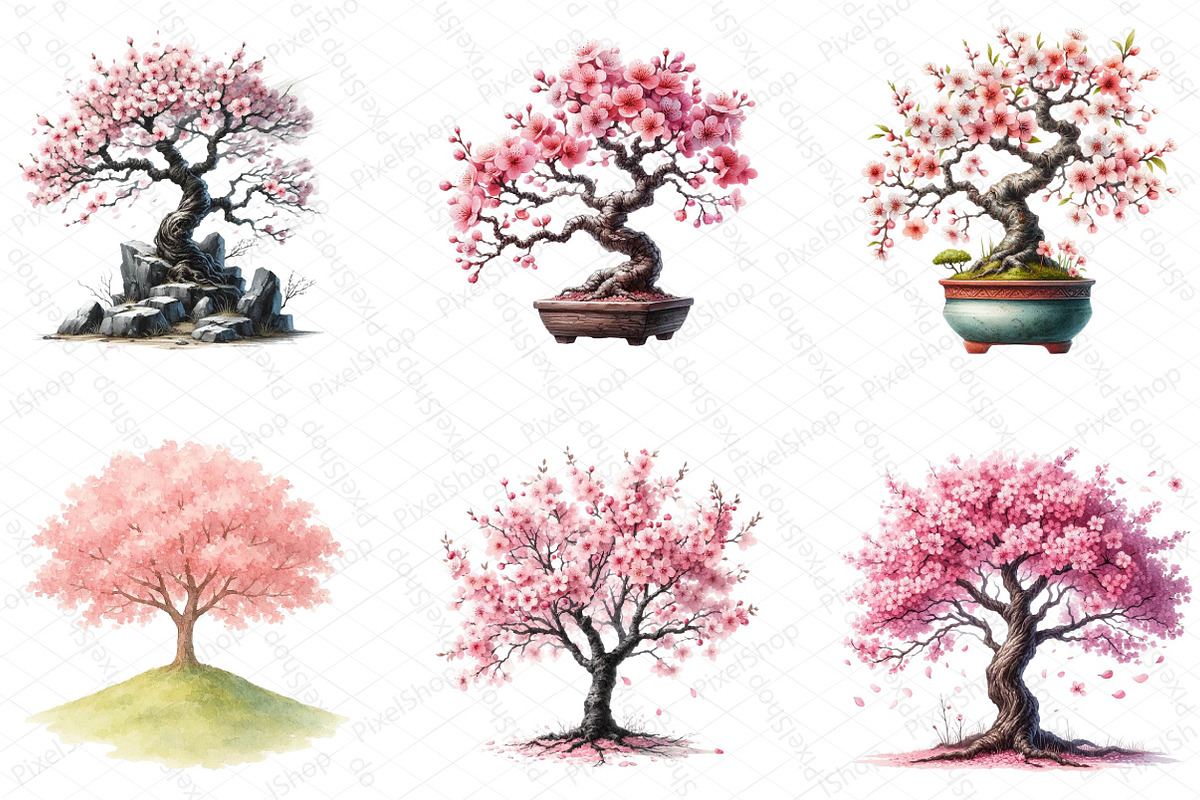 Japanese Cherry Blossom Tree, an Illustration by DreamPrint404 (Photo 4 of 6)