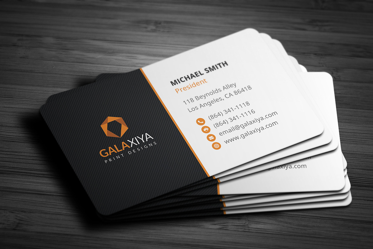 Modern Creative Business Cards, a Business Card Template by Galaxiya (Photo 2 of 8)