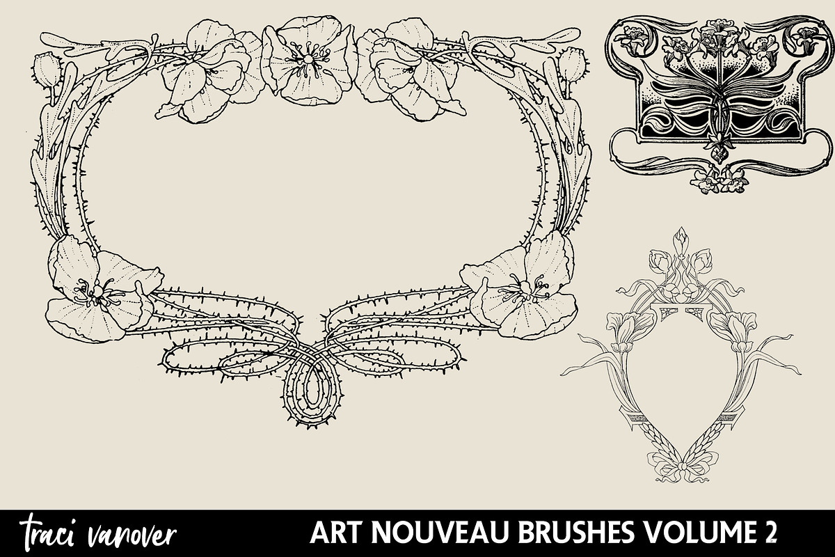 Art Nouveau Frames & Ornaments Vol 2 preview 3