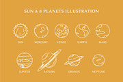 Space Illustration - monoline, an Illustration by Lightsense (Thumbnail 2 of 9)