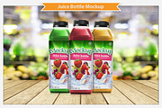 Juice Bottle Mockup, a Packaging Mockup by Plus Media (Thumbnail 3 of 5)