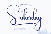 Saturday, a Handwritten Font by InermediaSTUDIO (Thumbnail 1 of 8)