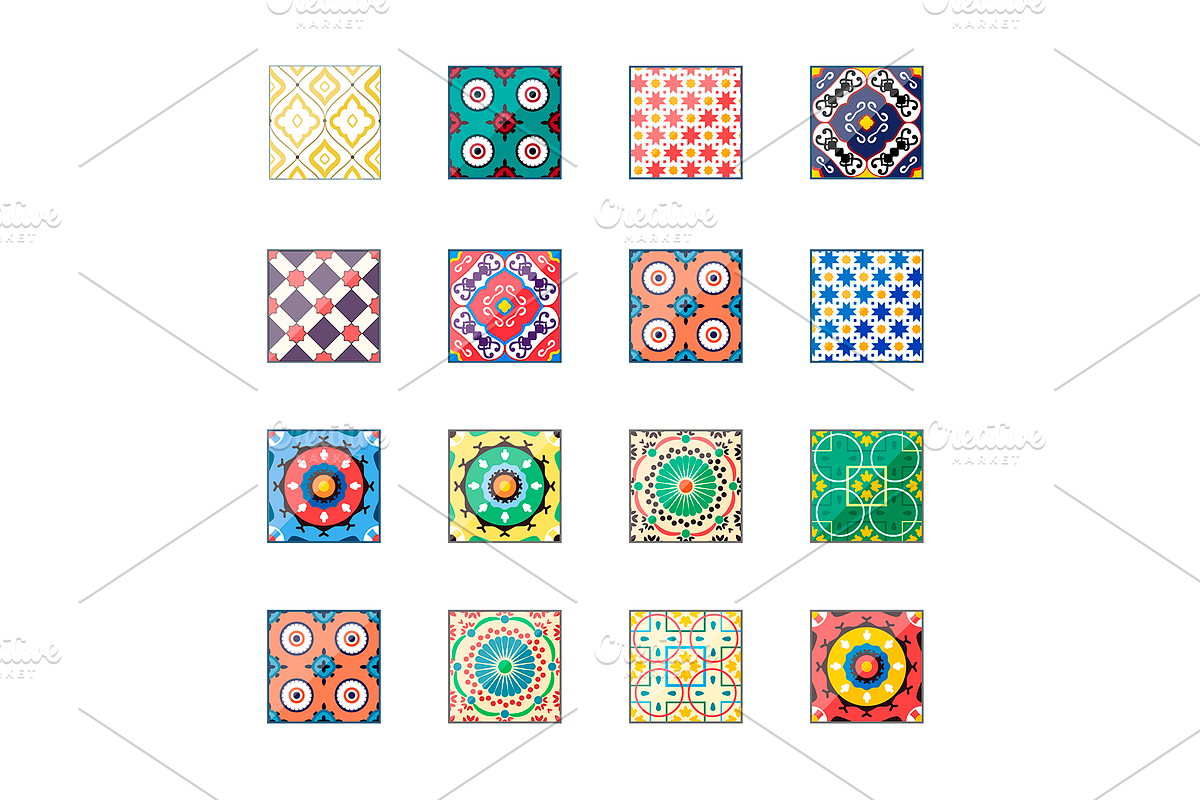 Azulejo Pattern VECTOR. Moroccan, a Pattern Graphic by Natalka Dmitrova art (Photo 10 of 29)