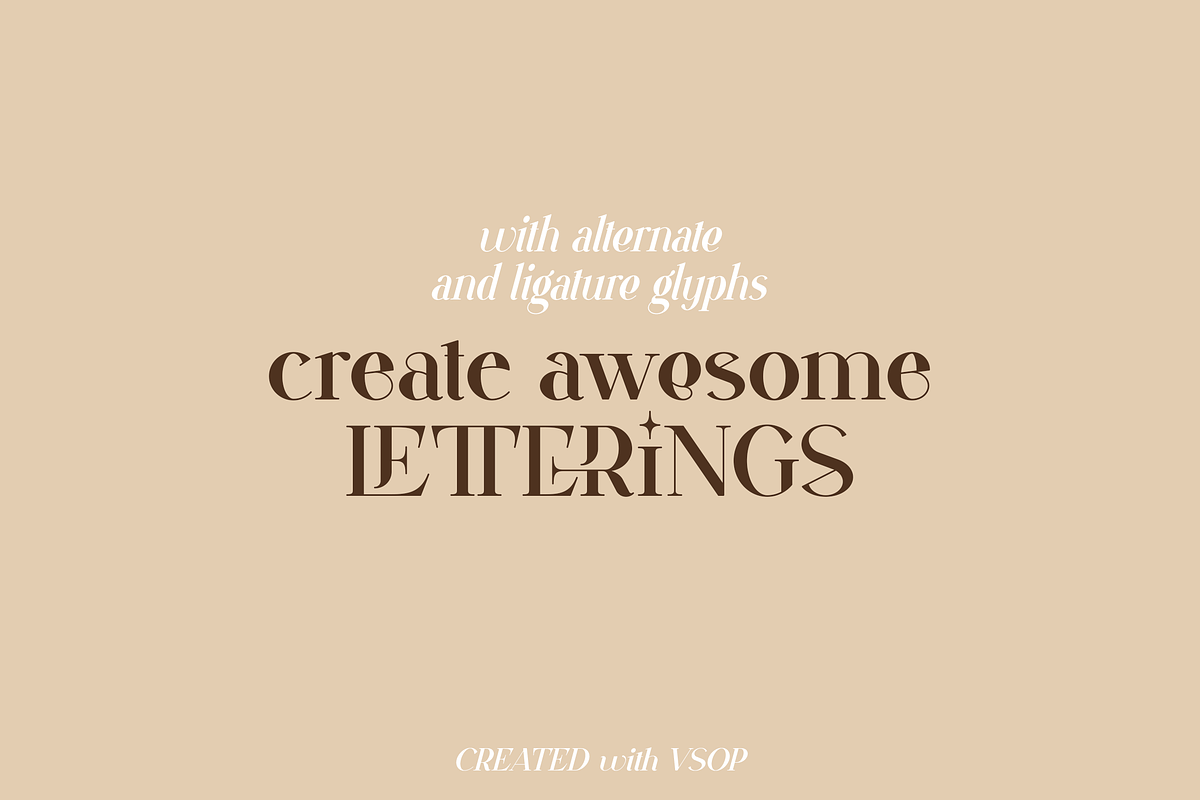 VSOP - elegant serif, 70 fonts, a Serif Font by VP Fonts (Photo 5 of 21)