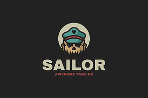 Sailor Mascot Cartoon Logo, a Branding & Logo Template by Artnivora.Std
