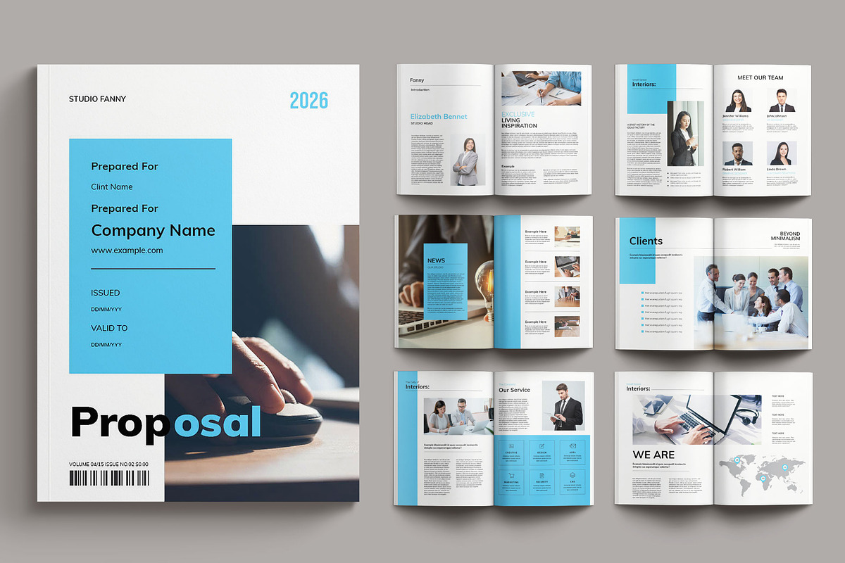 Proposal Layout Template, a Brochure Template by Slide_Genius1 (Photo 1 of 6)