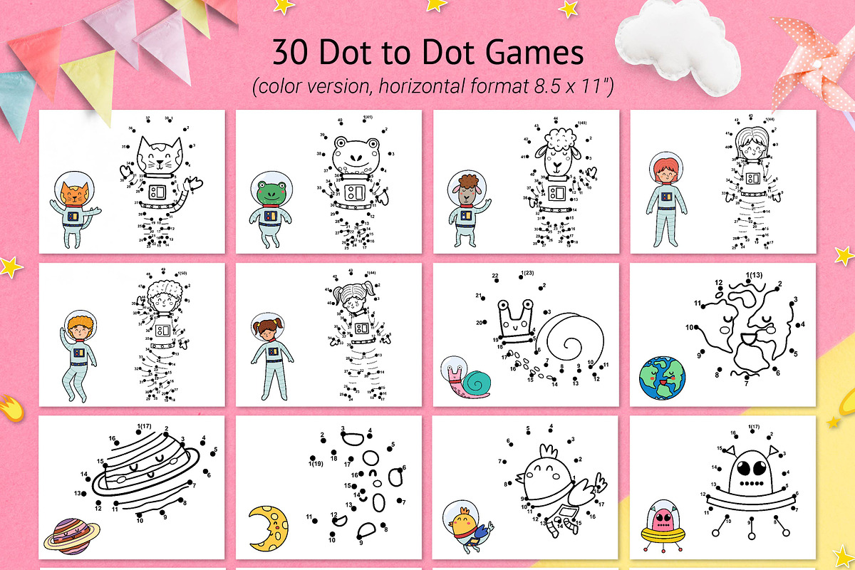 Space Activity Pages Collection, an Animal Illustration by Gulnara Sabirova (Photo 10 of 51)