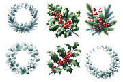 Winter Botanical Clipart, an Illustration by Designworld (Thumbnail 2 of 5)