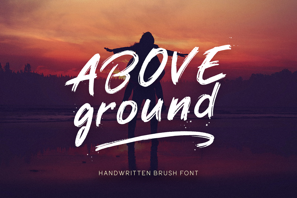Above Ground, a Script Font by Larin Type Co. (Photo 1 of 10)