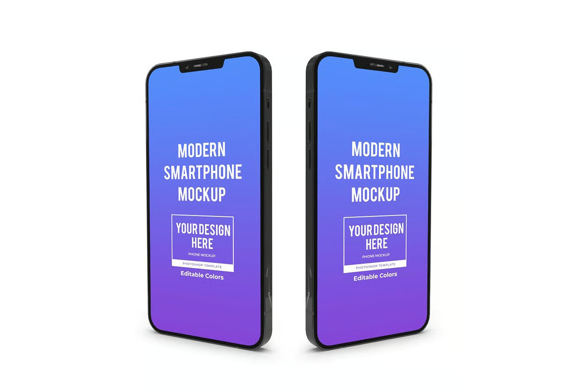 iPhone Mockup Template Set, an iPhone Mockup by DesignRushMarket (Photo 4 of 11)