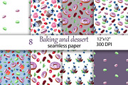 Digital Watercolor Paper. Baking., a Pattern Graphic by TetianaArt (Thumbnail 1 of 5)