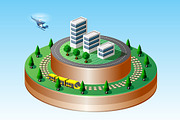 City perspective, an Illustration by AlexZeL (Thumbnail 1 of 6)