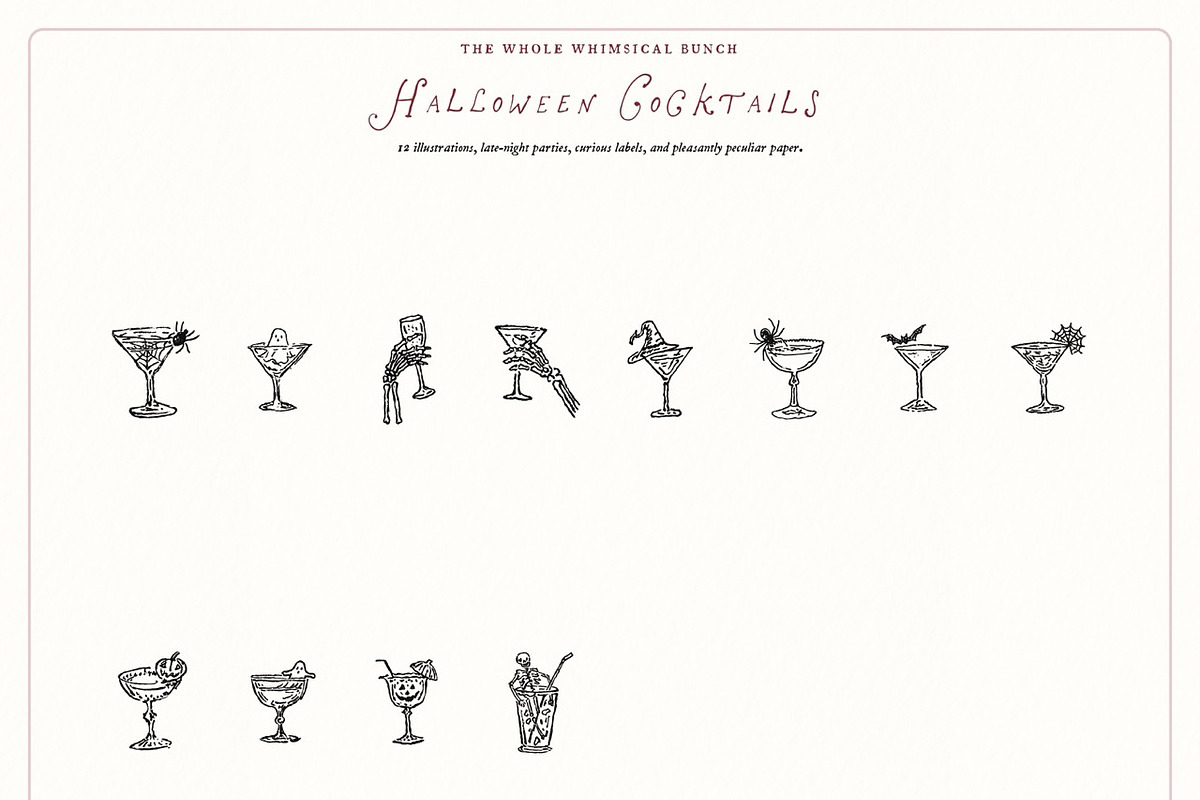 Halloween Clipart Bundle, Spooky Set, a Seasonal Illustration by The October Creative (Photo 9 of 13)