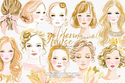 Golden muse clipart set, a Decorative Illustration by Patishop Art (Thumbnail 1 of 10)