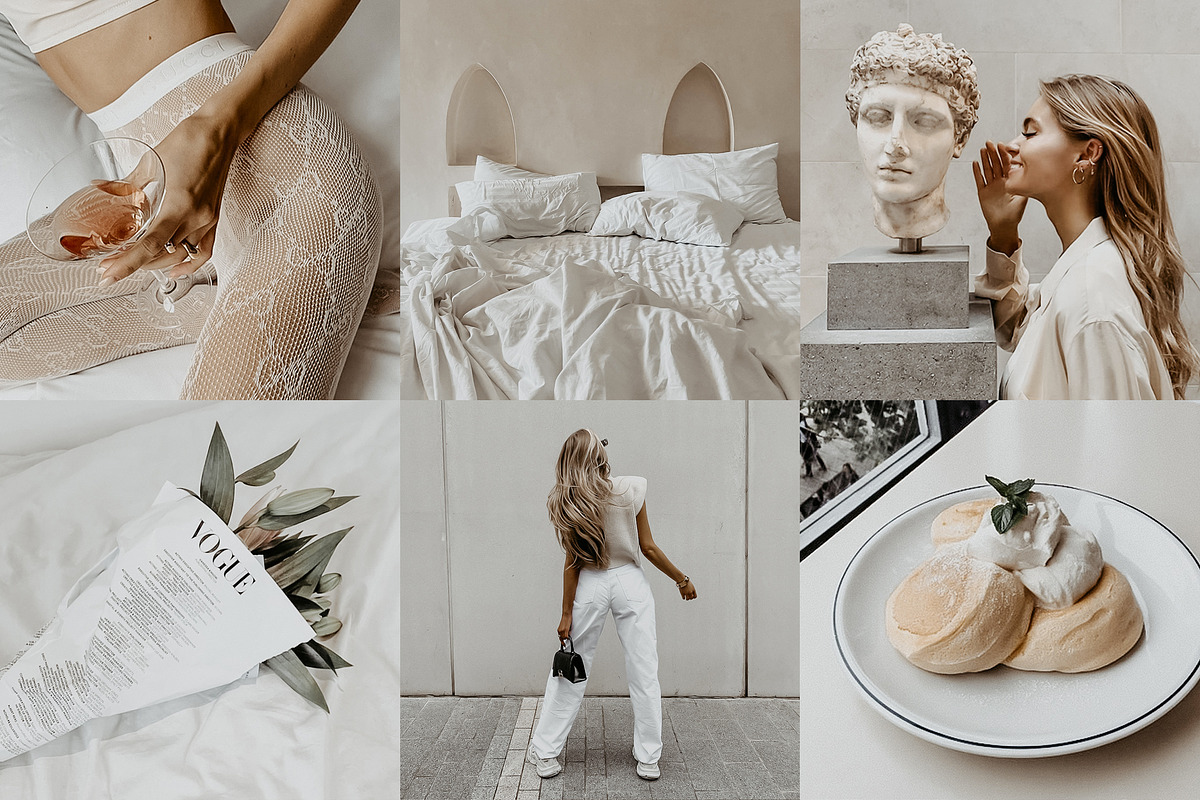 4 Lightroom Presets IVORY, an Action Add-On by Graace Studio (Photo 2 of 8)
